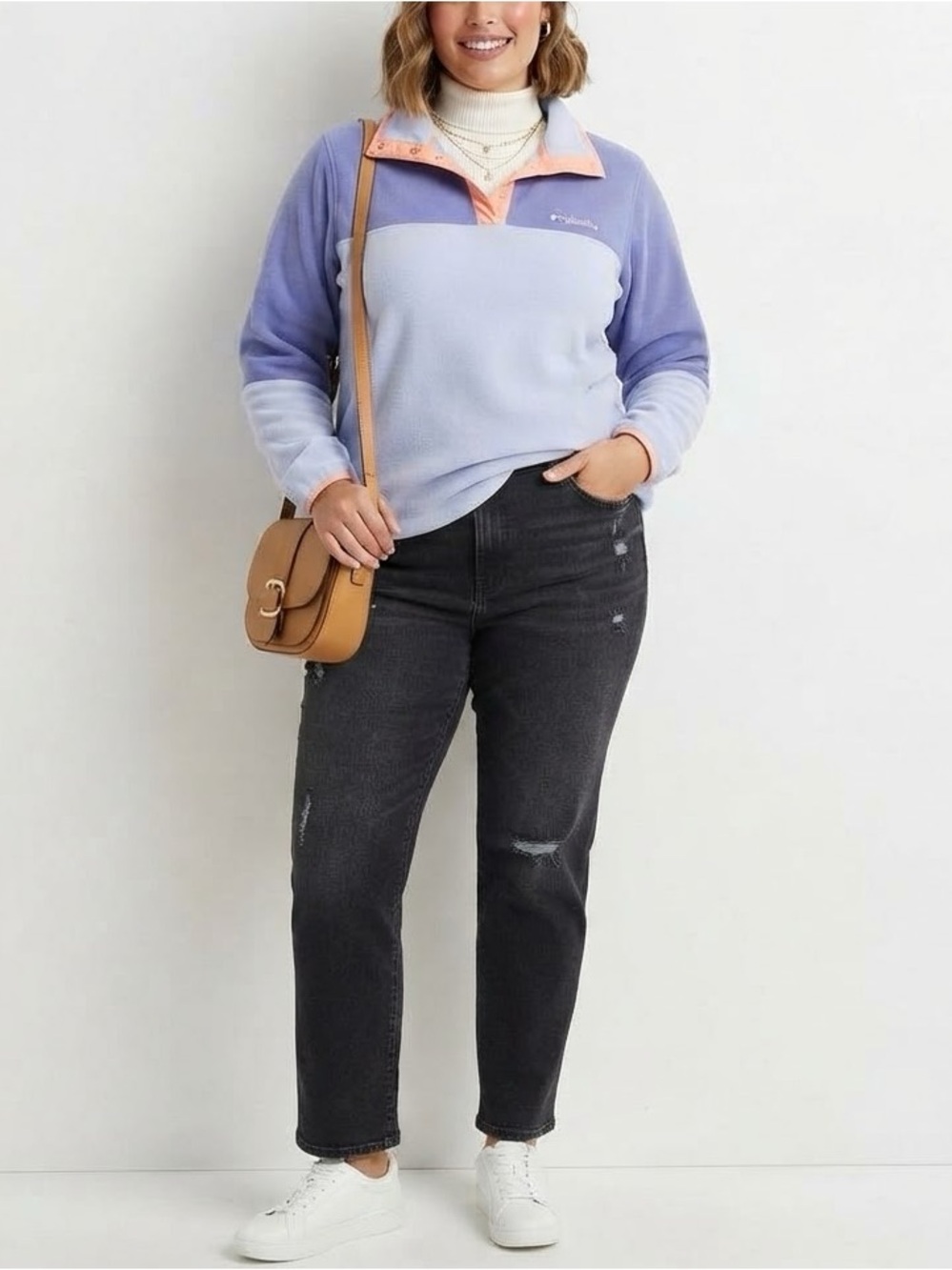 Columbia Women's Benton Springs II Half-Snap Pullover Color Block Medium